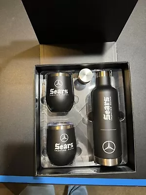 Vintage Mercedes-Benz SL-Class Small Travel Coffee Mug Black And Silver • $49