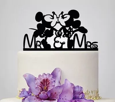 Minnie Mickey Wedding Anniversary Cake Topper • $7.99