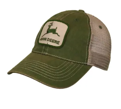 £23.50 • Buy Genuine John Deere Adults Vintage Mesh Back Green Baseball Cap Trucker Hat
