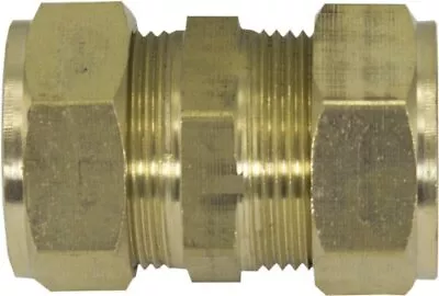 BRASS-Comp075 3/4  Brass Compression Coupling Fitting 1  ID • $12.22