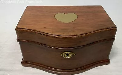 Ballerina Elizabeth Wooden Jewelry Music Box Home Decorative Brown With Mirror • $14.99