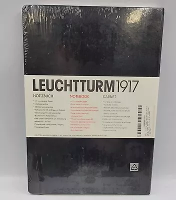 Leuchtturm 1917 Notebook Master Slim A4 Hardcover Ruled Black • $24.65