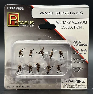 Pegasus Hobbies 1:144 WWII USSR Russian Soviet Infantry Soldiers 10 X Figures • $12.99