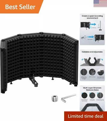 Professional Microphone Isolation Shield - Reflection Filter - Foldable Design • $124.99