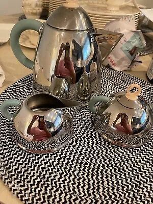 Excellent Michael Graves  3 Piece Tea Set Early 2000's Creamer Tea Pot Sugar  • $110