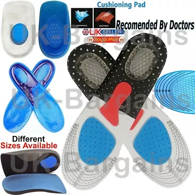 Work Boots Feet Arch Support Orthotic Absorb Shock Massaging Shoe Insoles • £4.49