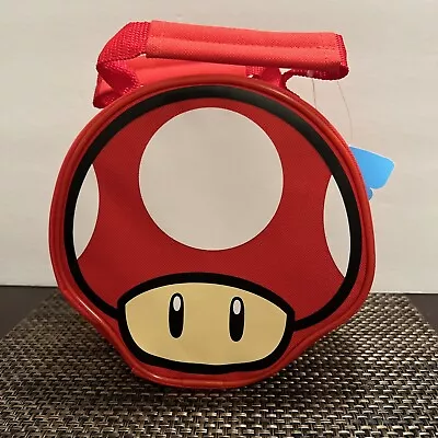 Super Mario Bros RED MUSHROOM Insulated Lunch Box Bag - Nintendo(W) • $24.99