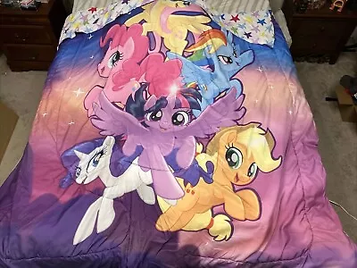 My Little Pony The Movie Rare Twin Bed Set Comforter Sheet & 2 Pillowcases 2017 • £57.91