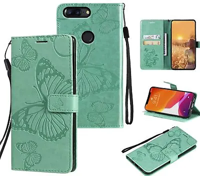 $6.95 • Buy Oneplus 5T Embossed Pu Leather Wallet Case Butterfly