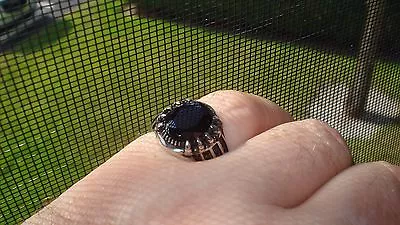 Claw Gothic Style Onyx Men's Ring Size 11.75 Sterling Silver  US  SELLER • $40