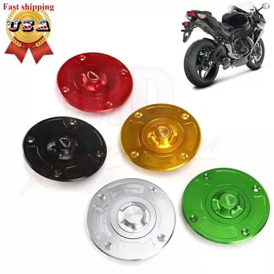 CNC Keyless Tank Fuel Gas Caps For Suzuki GSXR600 750 97-03 SV650 99-02 GSF 1200 • $19.94