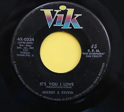 MICKEY & SYLVIA Early R&R 45rpm True True Love B/w It's You I Love HEAR • $12