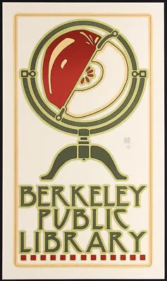 $200 • Buy David Lance Goines Berkeley Public Library Poster Globe ORIGINAL Not A Reprint
