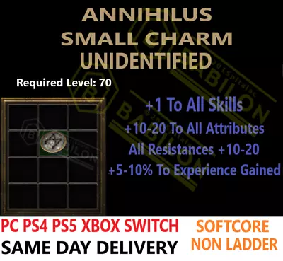 ✅PC PS4 PS5 XBOX SWITCH✅ Non-Lad Unid Annihilus Sc Anni Diablo 2 Resurrected D2R • $1.70