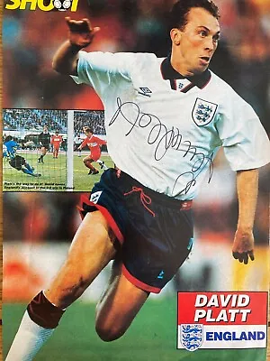 £4.99 • Buy David Platt 11x8 Aston Villa Arsenal Sampdoria England SIGNED Autograph POW#99