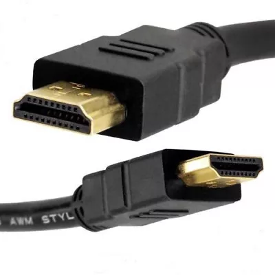 Premium HDMI Cable High Speed Ultra HD HDTV Gold Ethernet TV Lead 1 - 20 Meter • £19.94