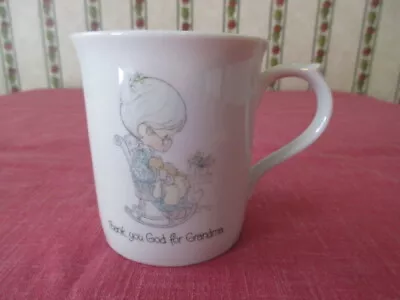 Precious Moments Mug Or Cup With Picture And Thank You God For Grandma  3.5 X3  • $4.25