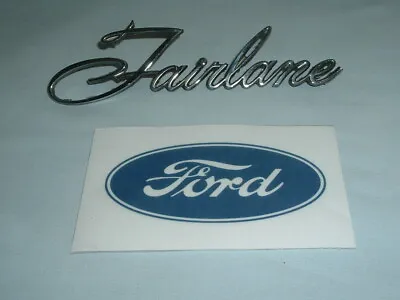 Vintage Ford Fairlane Quarter Panel Nameplate Script Emblem C80b-54291b62-a • $8.95