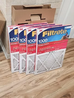 4 Furnace Air Filter 16  X 24  X 1  3M Filtrete Allergen Defense Merv 11 FAL25-4 • $49.99