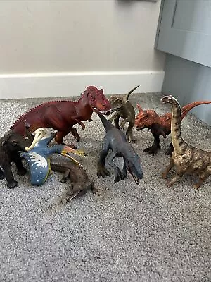 Schleich Dinosaur Figure Bundle T-Rex Mammoth Carnotaurus Brachiosaurus • £5.50