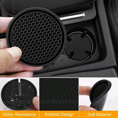 1pc Car Auto Cup Holder Anti-Slip Insert Coaster Universal Car Accessories Black • $2.87