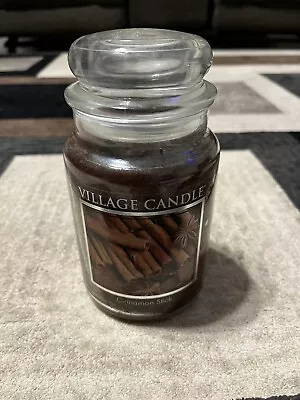 Brand New Village Candle Cinnamon Stick Scented Large 26oz Jar Christmas Holiday • $17.97