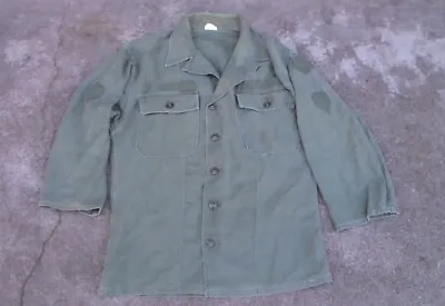 Old Relic US Vietnam War Era Green Fatigue Shirt Dated 1959 / Size Small (USED) • $25