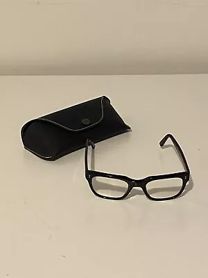 Moscot Original Black Frames 49[] 22-145 Eye Glasses Optical With Case • $100