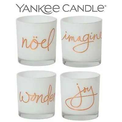 Yankee Candle Christmas Home Decor Votive Glass Holders Gift Xmas  • £4.95