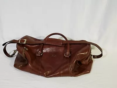 Floto Italian Leather Duffle Bag - Luggage Travel - Gym Bag- With Shoulder Strap • $125