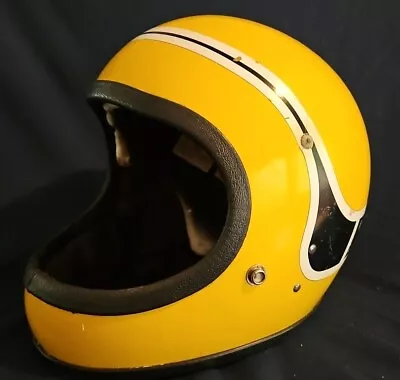 Vintage Team Yamaha Safetech Racer Vintage 1974 Fullface Helmet For Restoration  • $85