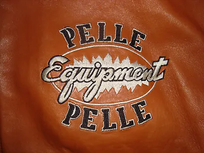 Vintage Marc Buchanan Pelle Pelle Men's Zip Up Leather Jacket Size 48 Great! • $189.99