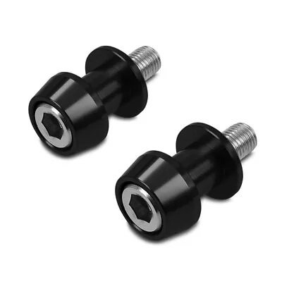 Swing Arm Spools Kawasaki Z 1000 Motea Assen M8 Bobbins Black • £48.88