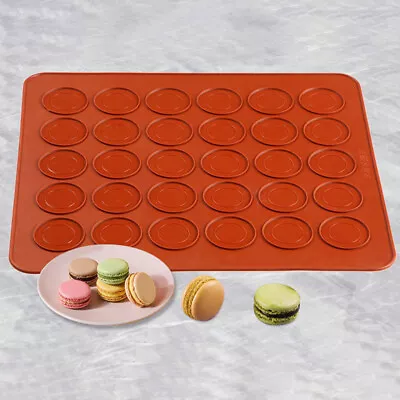 Non-Stick Silicone Macaron Macaroon Pastry Oven Baking Mould Sheet Mat Tools • $3.75