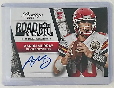 Aaron Murray Auto Rc 2014 Panini Prestige Rookie Autograph Road To Nfl Georgia • $3.99