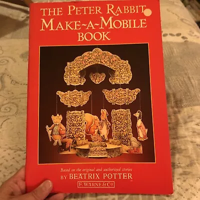 The Peter Rabbit Make A Mobile Book 1986 1st Edition Mr McGregors Garden • $125