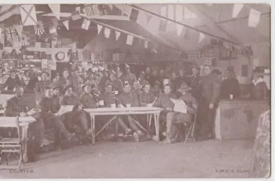 WW1 Postcard ANZAC Soldiers At YMCA Sling Salisbury England By H.C Messer • $24