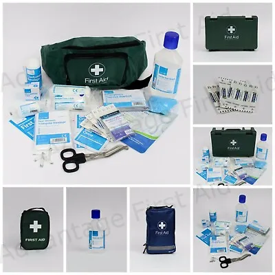 Travel & Vehicle First Aid Kit Box Bag Refill & Eyewash Top Up. BSi Compliant • £5.70