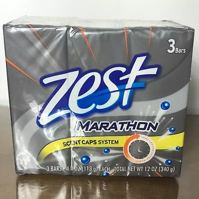 1 Pack (3 Bars) ZEST MARATHON Scent Cap System Soap • $24.99