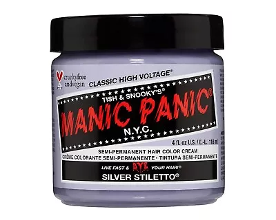 Manic Panic High Voltage Classic Semi-Permanent Hair Dye-Silver Stiletto(4oz) • $13.44