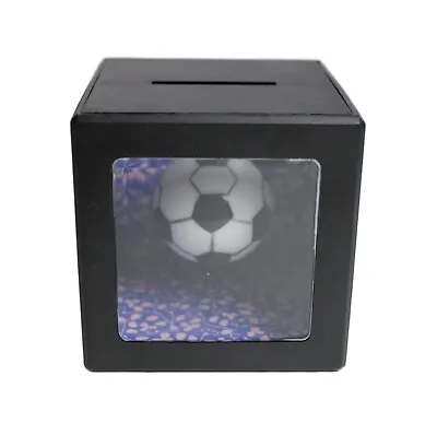 Magic Floating CUBE Coin Holder  Soccer Piggy Bank NOS In Box  Vintage • $13.95