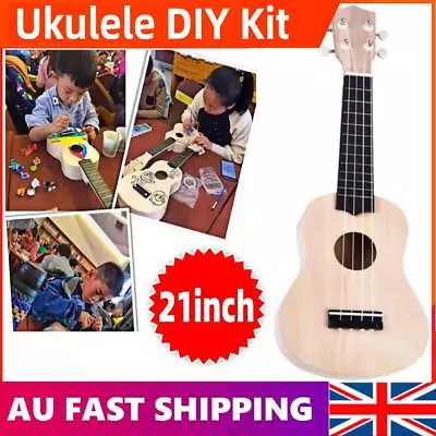 21 Inch Ukelele Ukulele Basswood Guitar DIY Kit Hawaii Guitar Handwork Kids Gift • $14.99