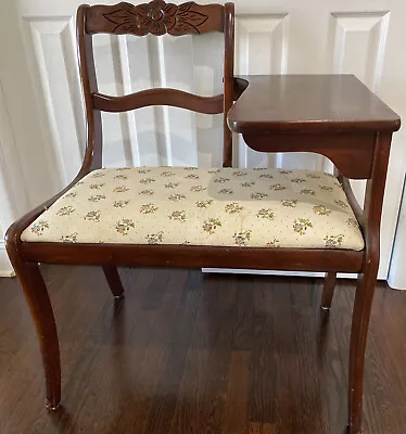 Tell City Chair Co. Telephone-Gossip Side Table- Mahogany - LOCAL Pick Up Only • $300