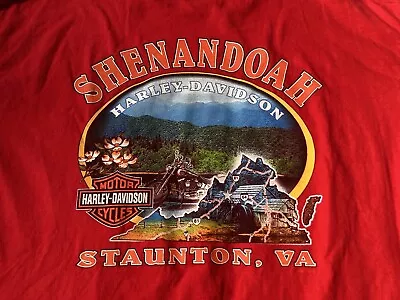 Mens Harley Davidson 2xl Tshirt  Shenandoah Staunton VA • $24.99