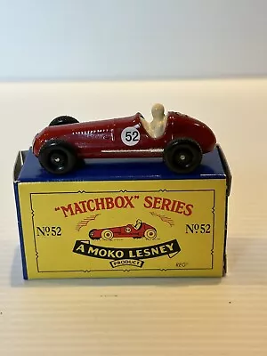 Matchbox Originals Authentic Recreations #52 1948 Masarati In Box By Moko Lesney • $19.30