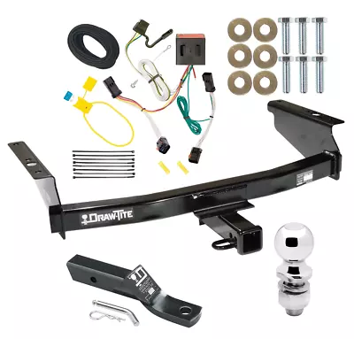 Trailer Tow Hitch For 02-07 Jeep Liberty Complete Package W/ Wiring & 2  Ball • $286.84