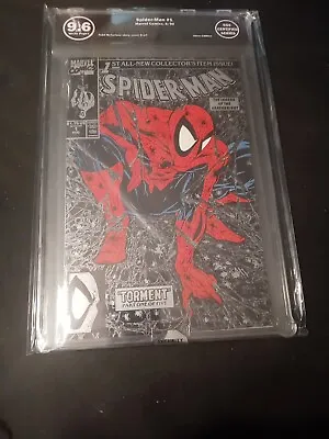 SPIDER-MAN #1 EGS GRADED 9.6 SILVER TODD McFARLANE WITH CERTIFICATE • $59.99