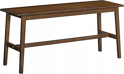 Bamboo Dining Bench Table Entryway 39.3 L X 11.8 W X 17.9 H Mocha  • $80.66