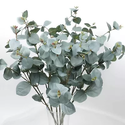 Artificial Eucalyptus Spray In Grey Green 66cmH Native Australian Faux Flower • $8.40