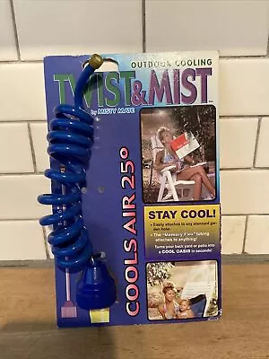 Misty Mate Twist & Mist Outdoor Cooling Hose Attachment Mister 36 Feet Blue New • $16.19